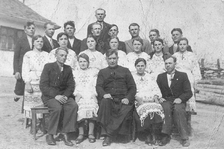Członkowie chóru cerkiewnego w Kopysnie